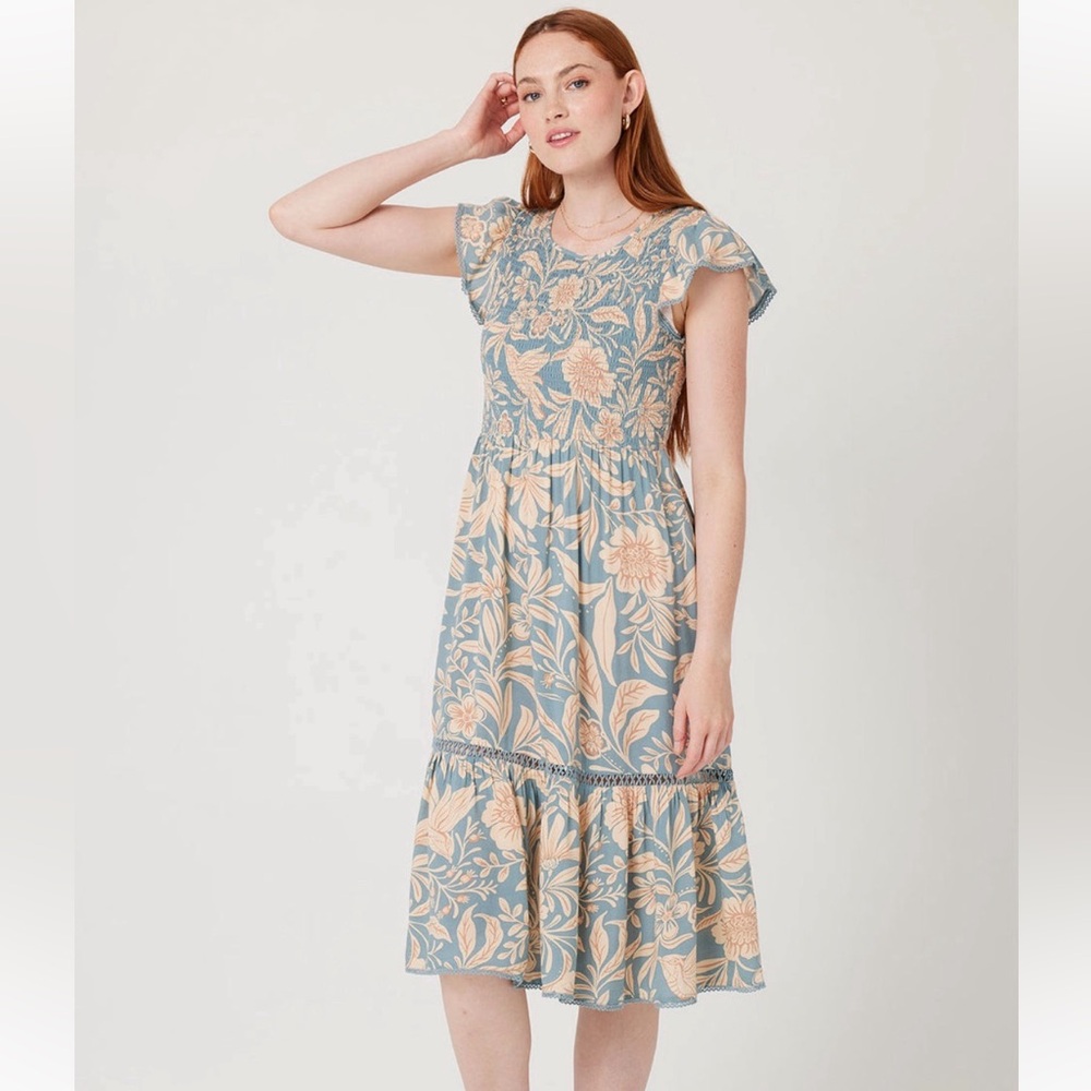 NWOT. Patrons Of Peace El Mio midi dress. M.